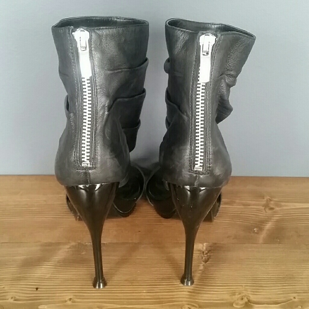 BCBGeneration leather ankle heels
